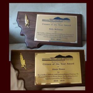 Holly McGowan and Lexi Nunez Awards